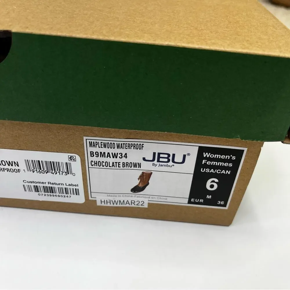JBU by Jambu Maplewood Waterproof boots chocolate brown - 6
